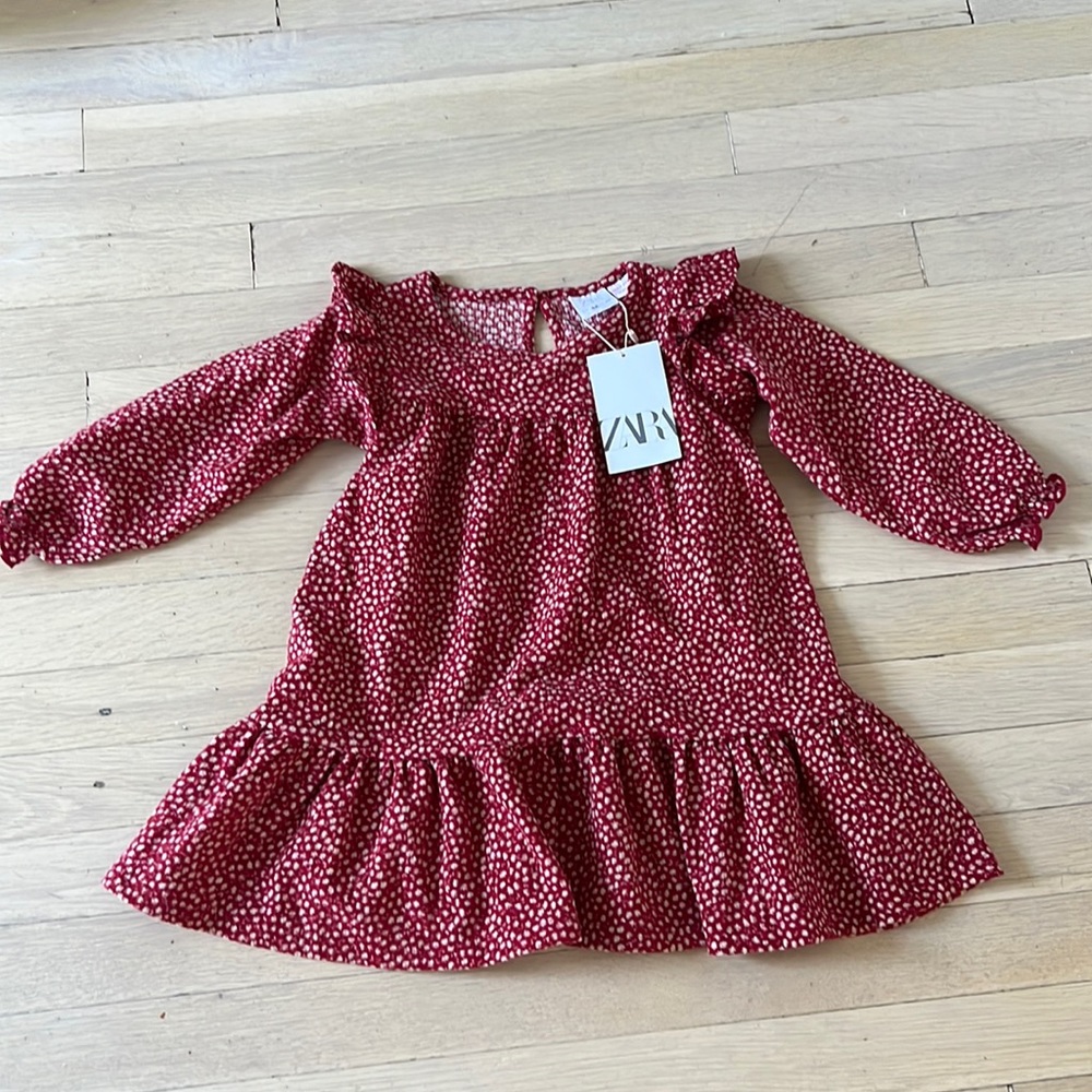 NWT Red dress with flowers